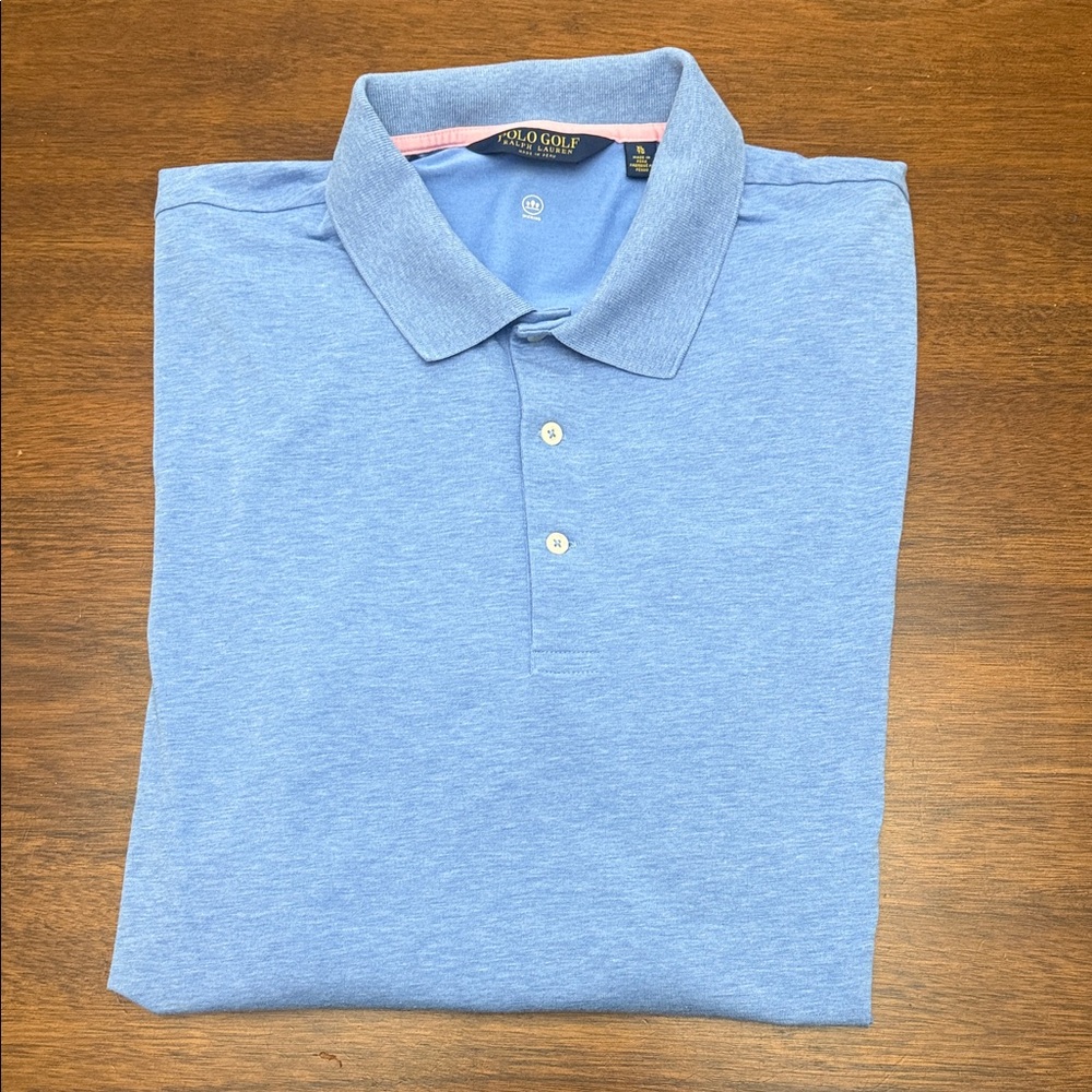 Ralph Lauren Golf Wicking Sky Blue Polo Shirt- XL